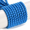 Synthetic Turquoise Beads Strands G-U004-02D-1