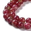 Dyed Natural Malaysia Jade Beads Strands G-G021-02B-01-3