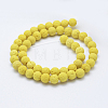 Natural Lava Rock Beads Strands G-F531-6mm-G15-2