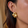 304 Stainless Steel Stud Earrings for Women FD2430-1-2