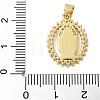 Brass Micro Pave Cubic Zirconia Pendants KK-P293-27G-4