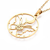 304 Stainless Steel Pendant Necklaces NJEW-T018-51G-5