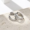 304 Stainless Steel Hoop Earrings for Women EJEW-C096-62P-4