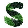 Transparent Gradient Color Glass Beads Strands GLAA-H021-01A-32-2
