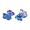 Spray Painted Transparent Acrylic Cabochons TACR-N006-71A-4