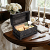 1Pcs Vintage Wooden Jewelry Treasure Chest Packaging Boxes for Trinkets CON-TW0001-06-7
