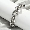304 Stainless Steel Rolo Chain Bracelets for Women BJEW-S176-01P-C-3