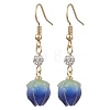 Epoxy Resin Flower Dangle Earrings EJEW-JE06129-4