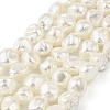 Electroplated Shell Pearl Beads Strands BSHE-M036-02A-1