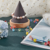 80Pcs 10 Colors Handmade Luminous Inner Flower Lampwork Beads LAMP-SC0001-25-4