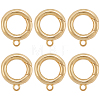 6Pcs Brass Spring Gate Clasps KK-SC0006-42G-02-1