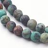 Natural African Turquoise(Jasper) Bead Strands G-G957-25-4mm-1