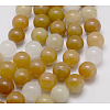 Natural Topaz Jade Beads Strands G-G150-6mm-1-2