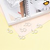 Brass Micro Pave Clear Cubic Zirconia Links Connectors ZIRC-L076-035S-5