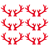 36Pcs 2 Styles Velvet and Plastic Antler Snowman Hand Branch FIND-GF0007-09A-1