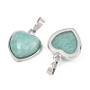 Natural Amazonite Pendants G-A315-04B-P-2