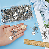 30Pcs Cheerleading Series Alloy Pendant Keychains KEYC-PH01630-3