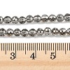 Electroplate Transparent Glass Beads EGLA-B013-02A-PL16-4