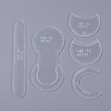 Change Purse Acrylic Template TOOL-WH0080-13-1