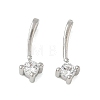 Brass Pave Clear Cubic Zirconia Charms CU-CBA9FFD-11P-08-1