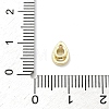 Teardrop Brass Micro Pave Cubic Zirconia Cabochons KK-P345-13G-B06-3