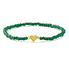 Christmas Brass & Resin Beaded Stretch Bracelets TY5833-4-1