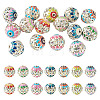 15Pcs Brass Enamel Beads KK-TA0009-20P-2