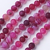 Natural Grade A Striped Agate/Banded Agate Beads Strands G-E478-10mm-2
