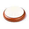 Flat Round Wood Pesentation Jewelry Bracelets Display Tray ODIS-P008-15B-01-3