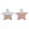 Resin & Walnut Wood Pendants RESI-T023-23A-2