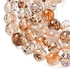 Natural Herkimer Diamond Beads Strands G-Z115-C03-6mm-5