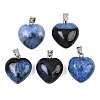 Natural Agate(Dyed & Heated) Pendants GG-K002-03E-1