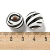 Printed Wood European Beads WOOD-G022-14D-3