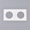 Cardboard Staple Type Coin Mylar Flip Holder Cover Case AJEW-WH0052-06E-1