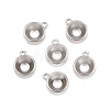 304 Stainless Steel Charm Rhinestone Settings SA-CBAC865-01D-P-1