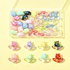 48Pcs 2 Styles UV Plated Acrylic Beads SACR-FS0001-37-8
