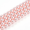 Baking Paint Pearlized Glass Pearl Bead Strands HY-N002-6mm-A10-2