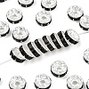 Brass Grade A Rhinestone Spacer Beads RB-A014-Z8mm-02S-1