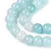 Baking Paint Crackle Glass Beads Strands GLAA-Q106-03A-15-3