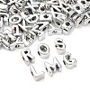 UV Plating Acrylic European Beads MACR-L015-19B-1