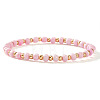 Plastic & Brass Beaded Stretch Bracelet for Women JP1152-5-1