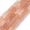 Natural Pink Aventurine Beads Strands G-F631-E28-1