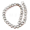 Electroplated Transparent Glass Beads Strands GL-CBA98F0-07A-3