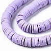 Handmade Polymer Clay Beads Strands CLAY-R089-8mm-146-2