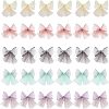 30Pcs 5 Colors Handmade Polyester Organza Bowknot Ornament Accessories DIY-CA0004-79-1