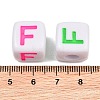 Opaque Acrylic Enamel European Beads AC-ACBA1794-04F-3