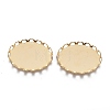 304 Stainless Steel Cabochon Settings X-STAS-P249-13A-G-1