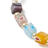 Handmade Millefiori Glass & Non-magnetic Synthetic Hematite Beaded Bracelets BJEW-JB13569-3
