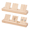 Wood Earring Card Organizer Display Stands EDIS-WH0016-028-1