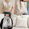 2Pcs Polyester Computerized Embroidered Appliques DIY-CY0003-42-5